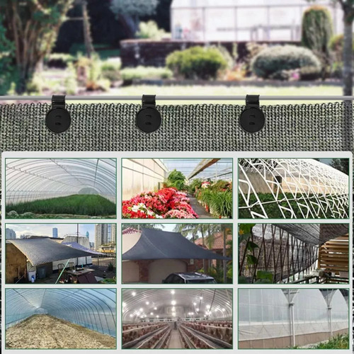 50 Peças De Tecido Lock Grip Sun Shade Net Fix Shade