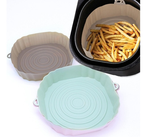 Molde De Cozimento De Silicone Para Air Fryper 4 Unidades