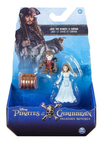 Carina Jack Monkey - Piratas Caribe - Spin Master Collectoys