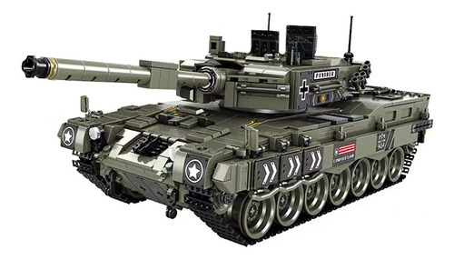Military Series Leopard 2 A4 Main Battle Tank Moc Build...