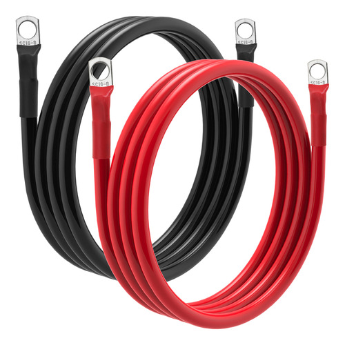 Cable De Bateria 6 Awg De Calibre 6 Con Terminales 5/16, Cab