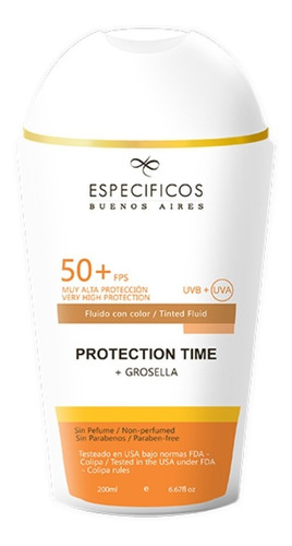 Protection Time 50+ Grosella,cuerpo, Específicos Bs As,200ml