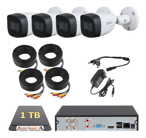  Kit De 4 Canales De 2 Mp Con Audio/ Microfono /h.265+/ 1tb