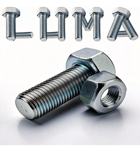 Kit Parafuso Sextavado 6mm Com Porca M6 X 10 - 100 Unidades