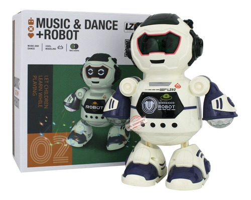 Robot 04 Inteligente Juguete Baile Sonido Luz Led Movimiento