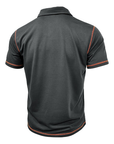 Playera Tipo Polo Casual Camiseta Moda Para Hombre Slim Fit