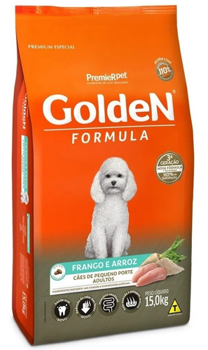 Ração Golden Cães Adultos Frango Mini Bits 15kg