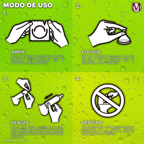 Condones M Texturizados 3 Piezas