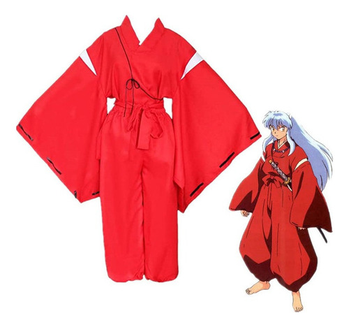 Anime Inuyasha Cosplay Desfraz Quimono Fiesta De Carnaval