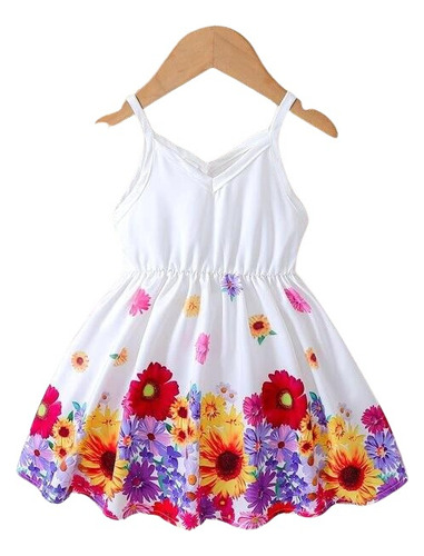 Vestido Verano Para Niña De Tiras 