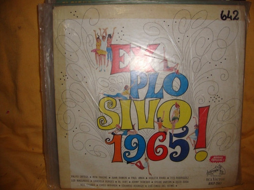 Vinilo Explosivo 1965 Pavone Iracundos Tedesco Miranda Cp1