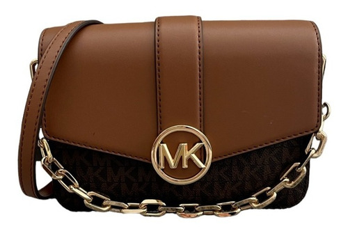 Bolsa Michael Kors Original Crossbody Carmen Flap Sm Brown