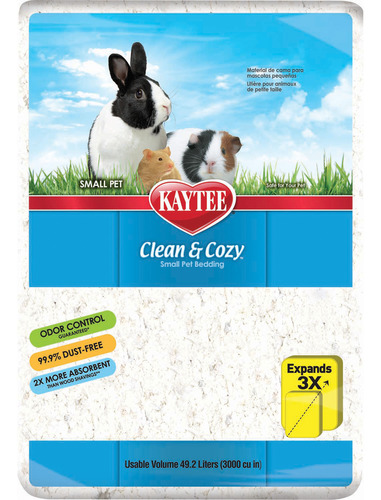 Kaytee Clean And Cozy Blanco Sustrato De Papel 49.2 L