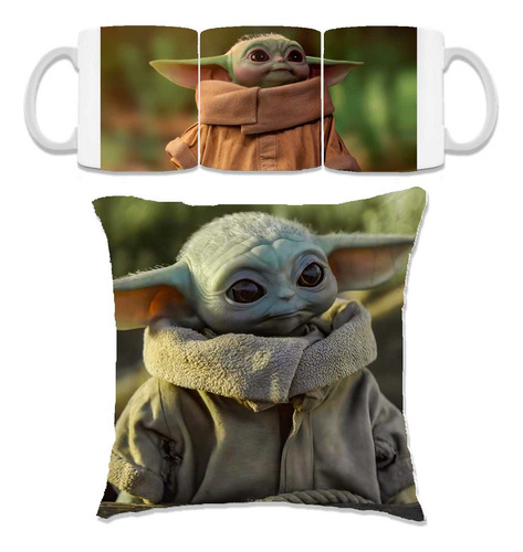 Taza De Yoda Star Wars The Mandalorian Cojín 30x30 Conjunto