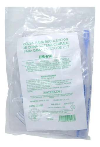 Bolsa Recolectora De Orina, Dip-mac Dm-610