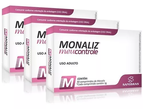 6x Monaliz Meu Controle (6x 30 comprimidos) - Sanibrás