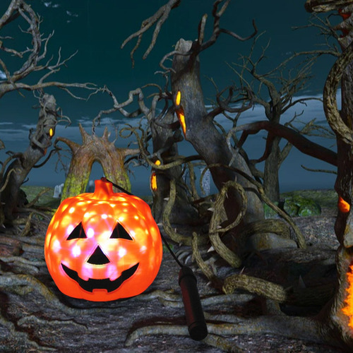 Lámpara De Linterna De Calabaza De Halloween Apoyos De Luz
