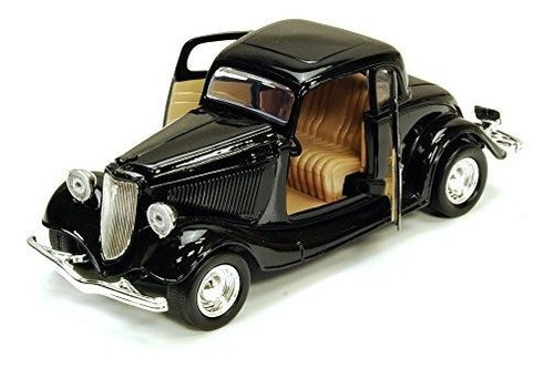 Coche De Juguete Ford Coupe Negro 1934 - Motormax 73217