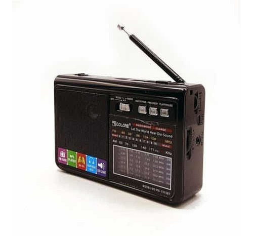 Radio Portátil Golon Recargable Am/fm/mp3/sd/usb