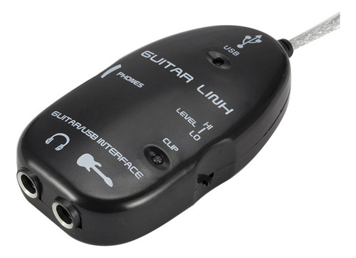Adaptador De Interfaz De Guitarra A Usb Para Grabación En