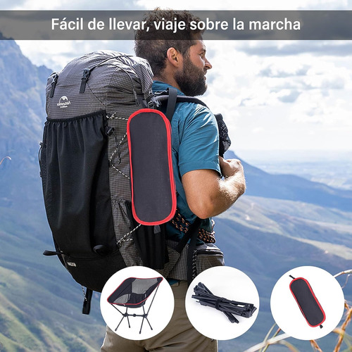 Plegable Camping Portatil Para Acampar Al Aire Libre Silla