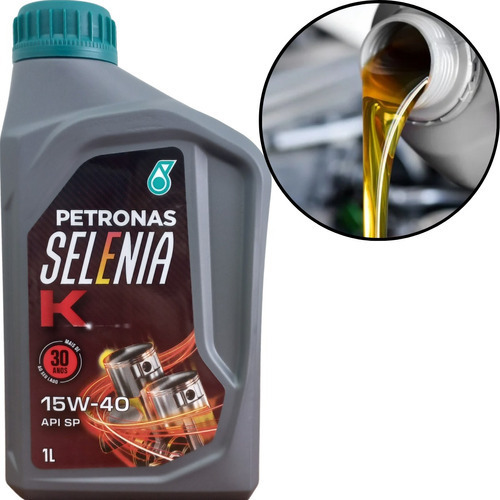 1 Litro Óleo De Motor Semi-sintético Selenia K 15w40 Api Sp