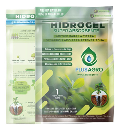Hidrogel 1 Kg Retenedor De Agua Disminuye Riego