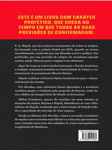 O Renascimento Do Liberalismo, De Hayek, F. A.. Editora Avis Rara Editora, Capa Mole Em Português