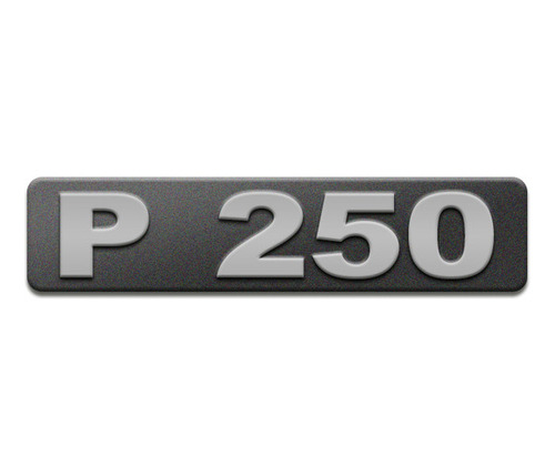 Emblema Potência Para P250 Moderno - Cinza