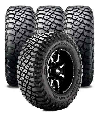 Kit 4 Pneu Bfgoodrich Aro 17 35x12.5r17 121q Mud Terrain Km3