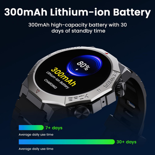 Reloj Inteligente Cillso Military S10 De 1,39 Pulgadas Con Frecuencia Cardíaca Ip68 Android