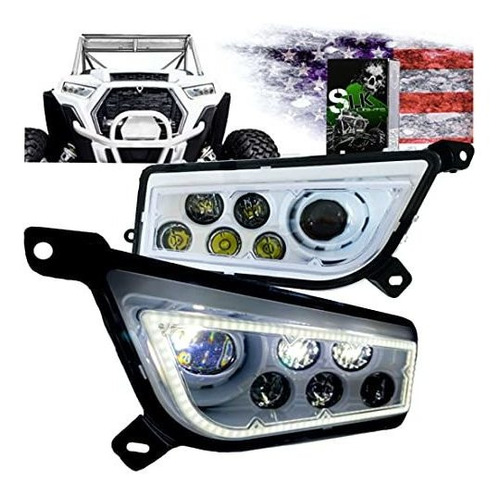 Slk-lights Premium Rzr Led Faro Compatible Con Polaris Gener