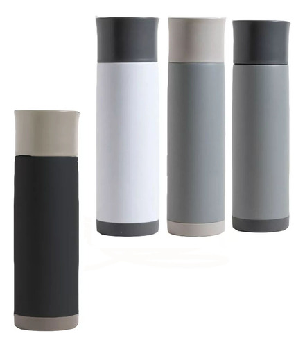 Termo Acero Inoxidable 750ml Diseño Bicolor Cg Color Negro - Gris