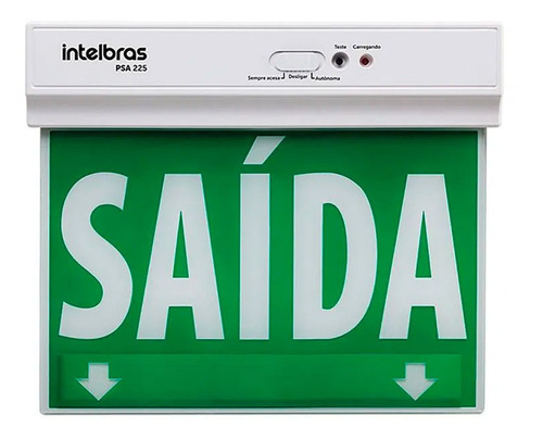 Imagem 2 de 4 de Placa Sinalização Sempre Acesa Psa 225 Dupla Face Intelbras