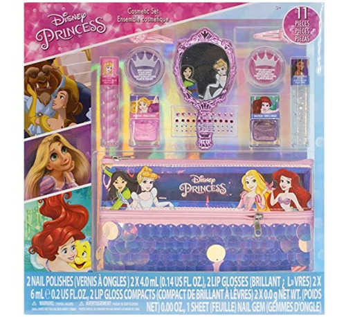 Disney Princess Townley Girl Set Maquillaje Lavable 11piezas