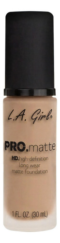 Base de maquillaje lĂquida L.A. GIRL Pro PRO Matte Foundation tono natural - 30L