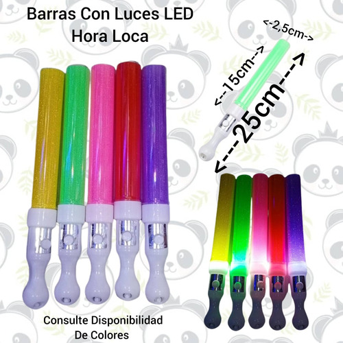 Barra Tubo Con Luces Led Para Hora Loca Fiestas Neon 