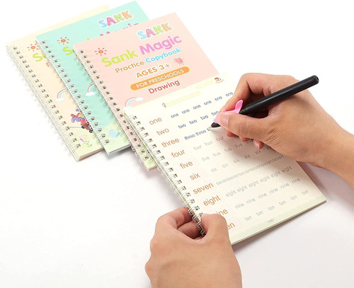 Imagen 4 de 9 de Sank Magic - Kit De Cuaderno De Caligrafía Reutilizable 4