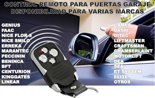 Imagen 2 de 2 de Control Remoto Puertas Eléctricos Varias Marcas