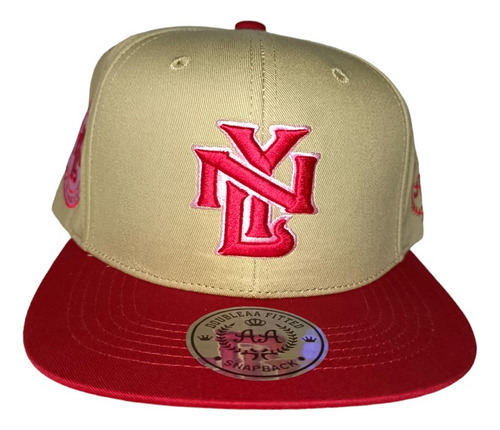 Gorra Snapback New York Beige, Double Aa Fitted Original