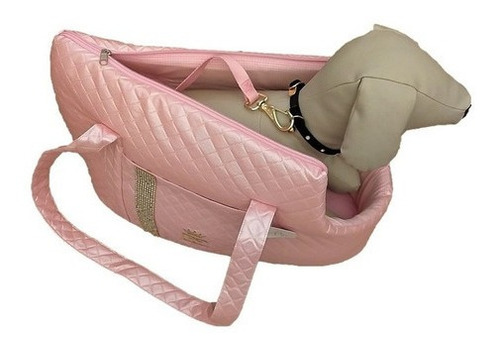 Bolsa De Transporte Cachorro C/ Strass Luxo Patachic