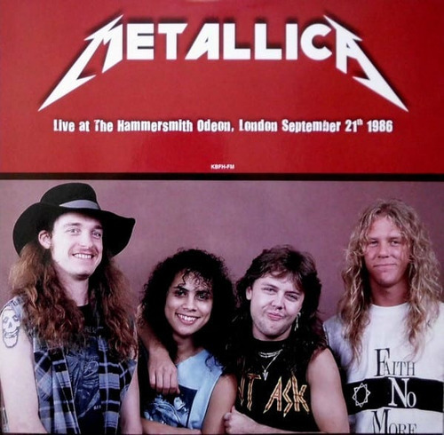 Metallica Cliff Burton Live At Hammersmith Odeon Lp