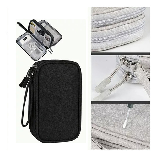 Estuche Cargador Usb Organizador Bolsa De Cables Impermeable