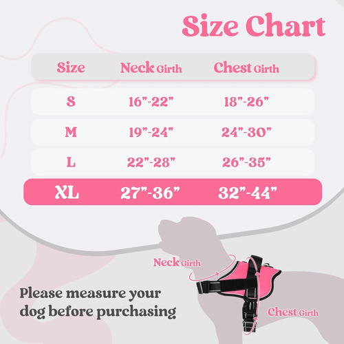 Arnés Para Perro Rabbitgoo Grande, Ajustable, No Tira, Xl