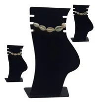 Comprar Kit 3 Expositores Vitrine Tornozeleira Bijuteria Jóias Preto