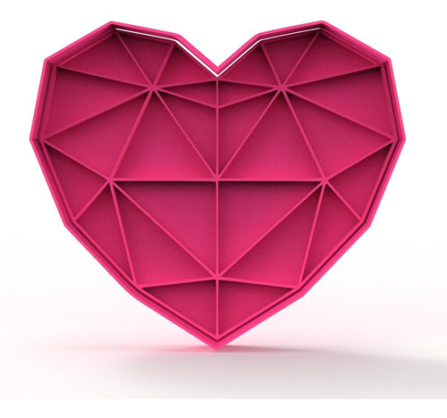 Cortante Para Galletas Corazon Low Poly