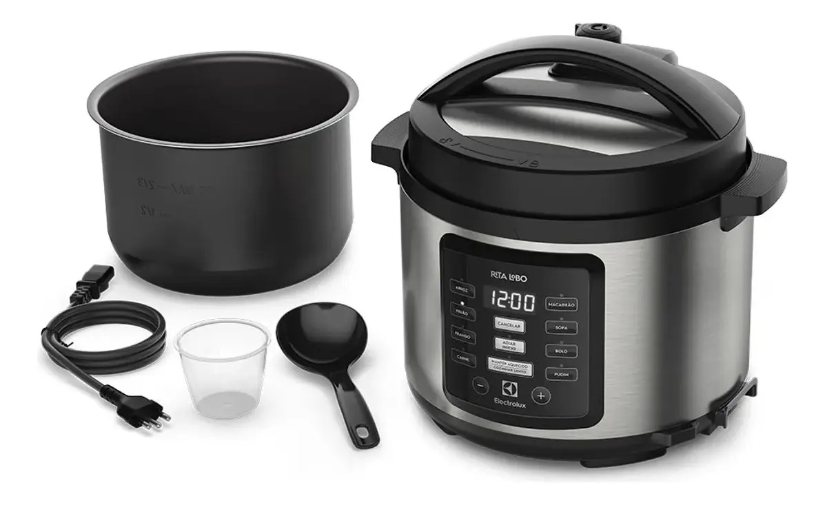 Panela Elétrica De Pressão Multifuncional Electrolux 5 Litro Inox 60hz