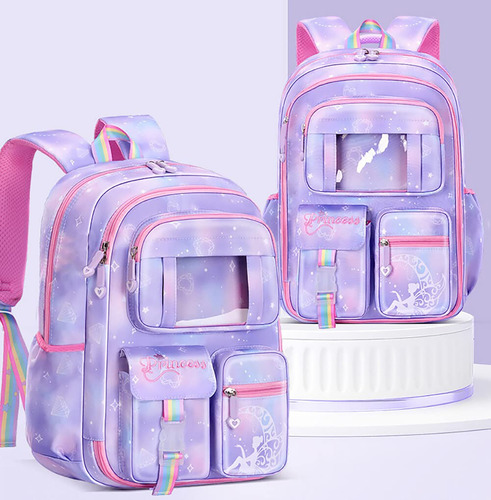 Mochila Escolar Niñas  Kawaii Lindas Capacidad Grande Primaria Infantil Impermeable Mochilas Con Para Grados 1-9 