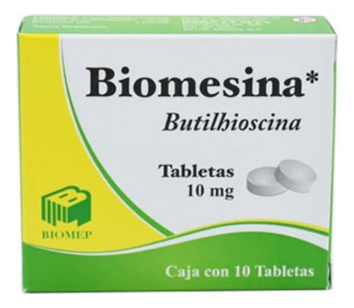 Butilhioscina 10 Mg Biomesina Caja Con 10 Tabletas