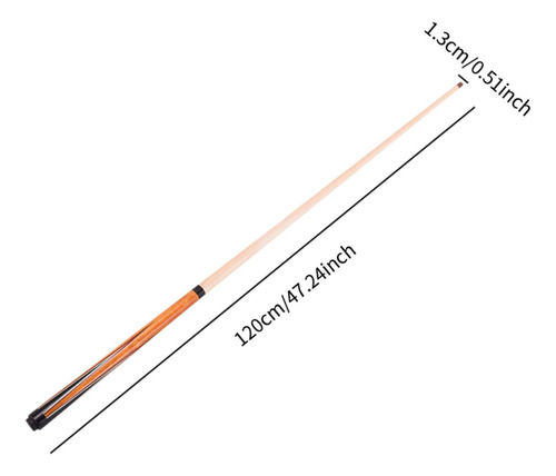 Jump Cue-taco De Billar De Madera, Palo De De De 13mm Para